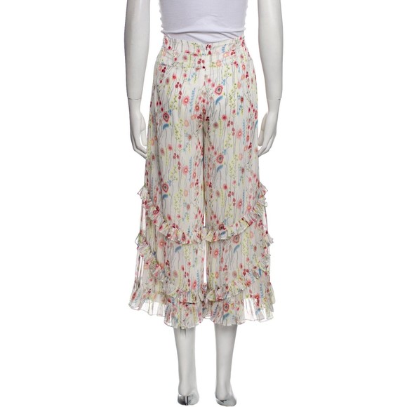 ALEXIS Floral Print Wide Leg Sheer Pants Size XS - Picture 2 of 3